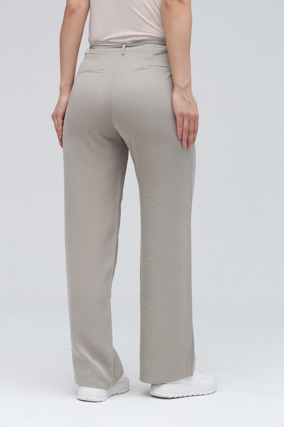 Брюки Lecomte с поясом бежевые