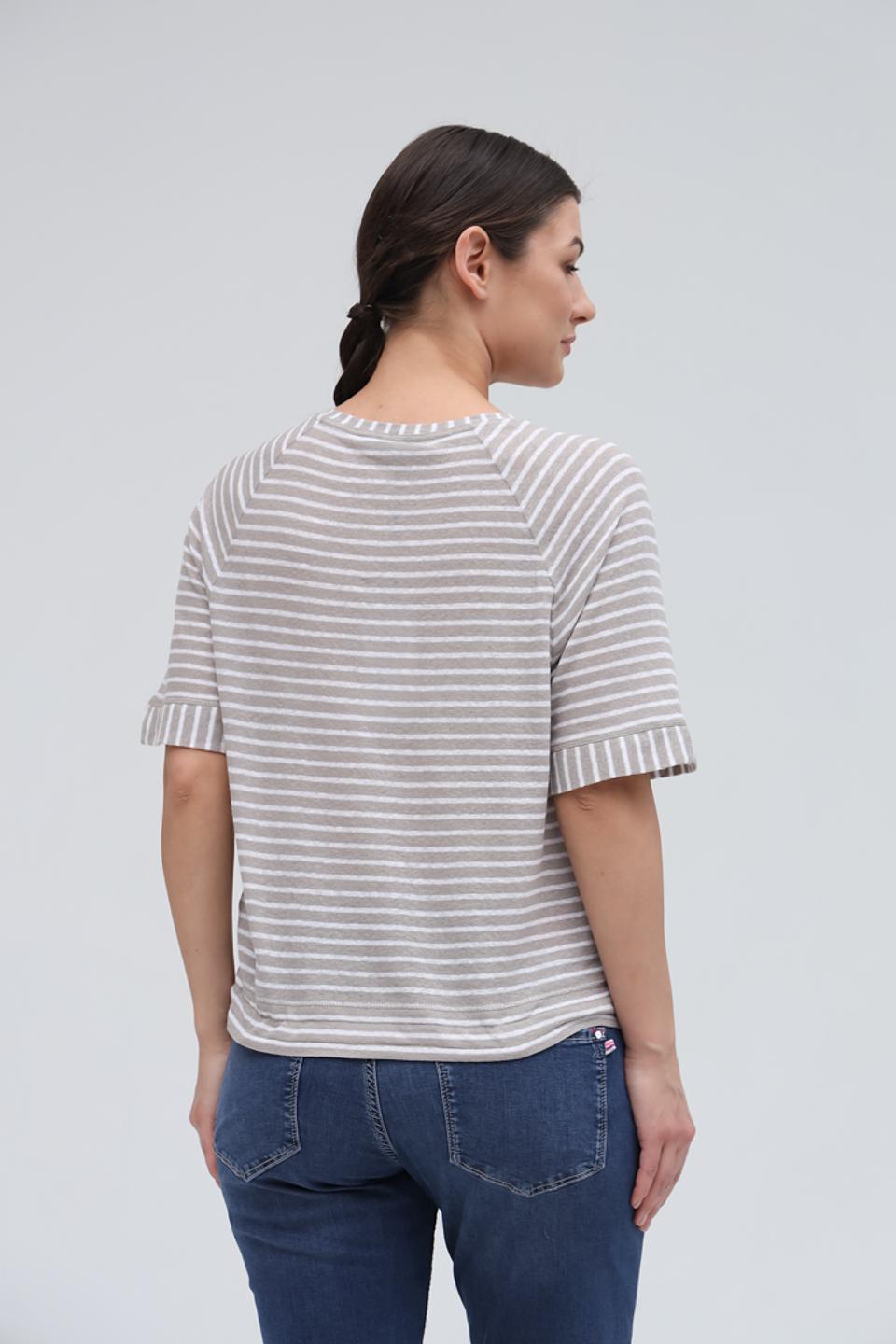 Пуловер Lecomte в полоску