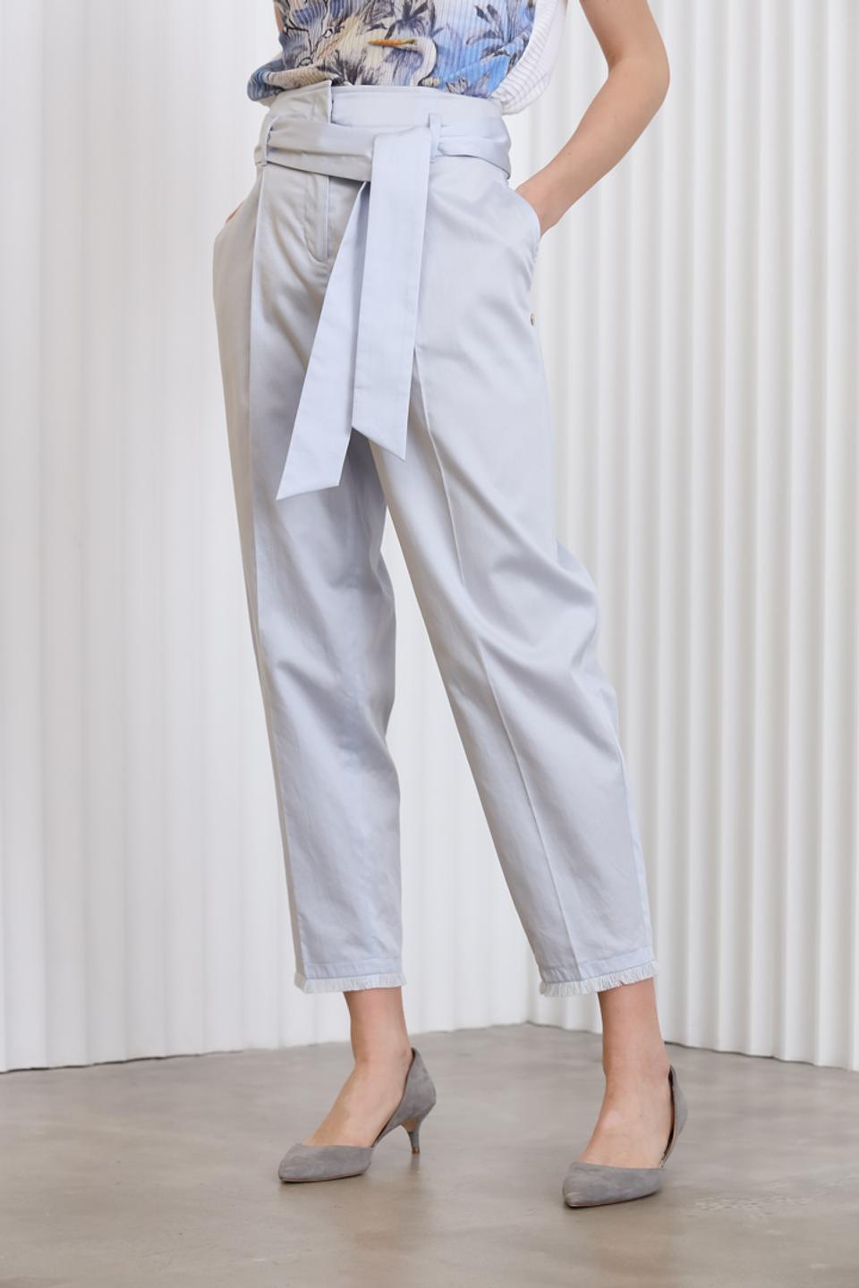 Брюки Marc Cain с поясом светло-серые