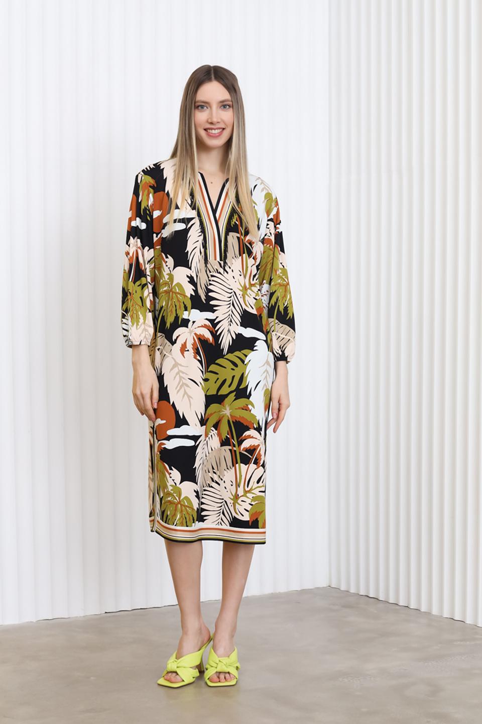 Платье Marc Cain с тропическим принтом