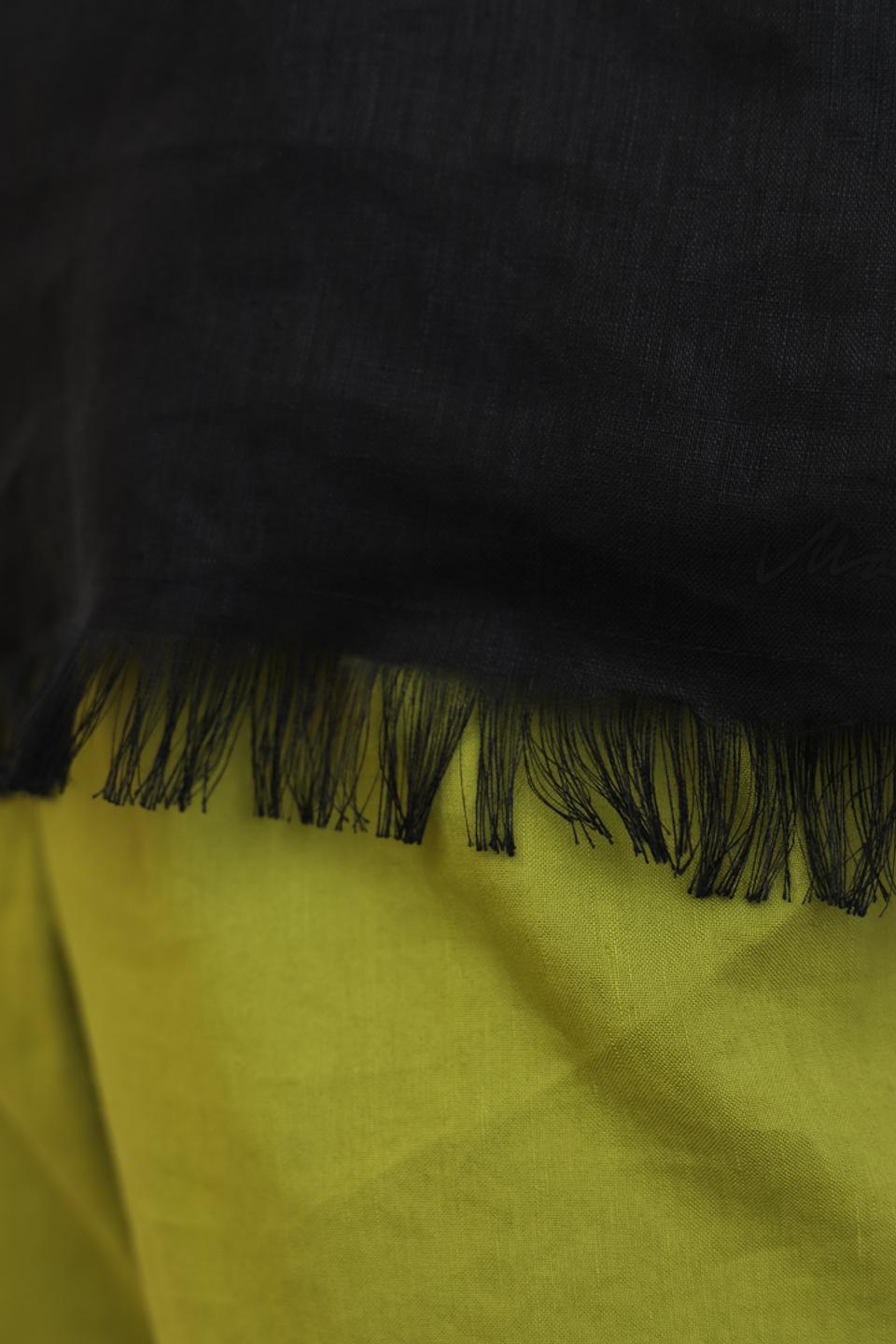 Блуза Marc Cain с бахромой чёрная