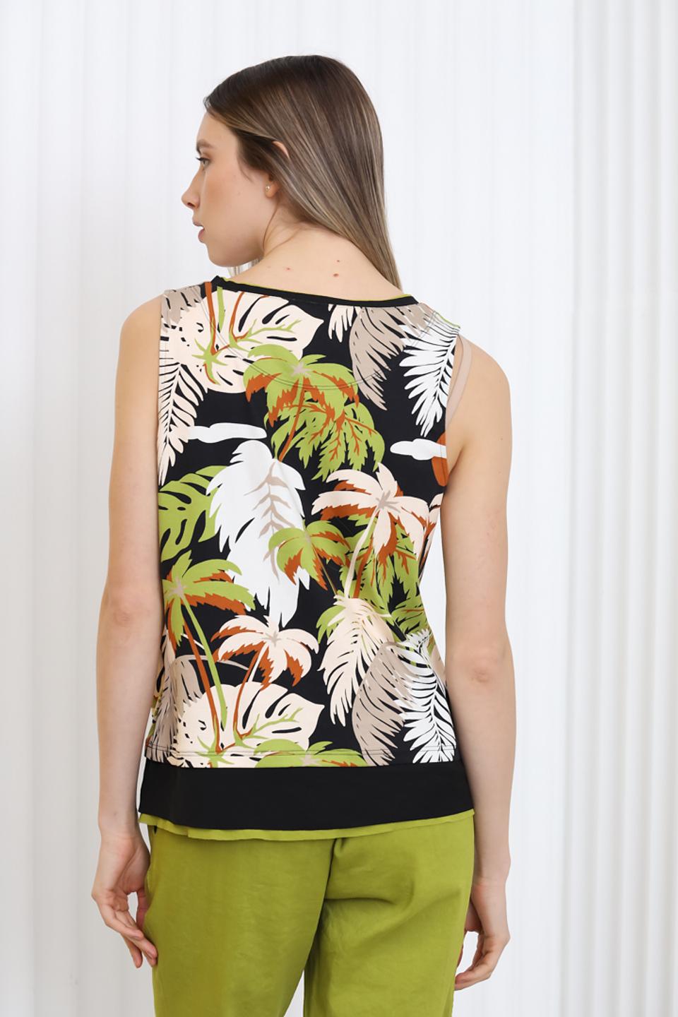 Топ Marc Cain с тропическим принтом