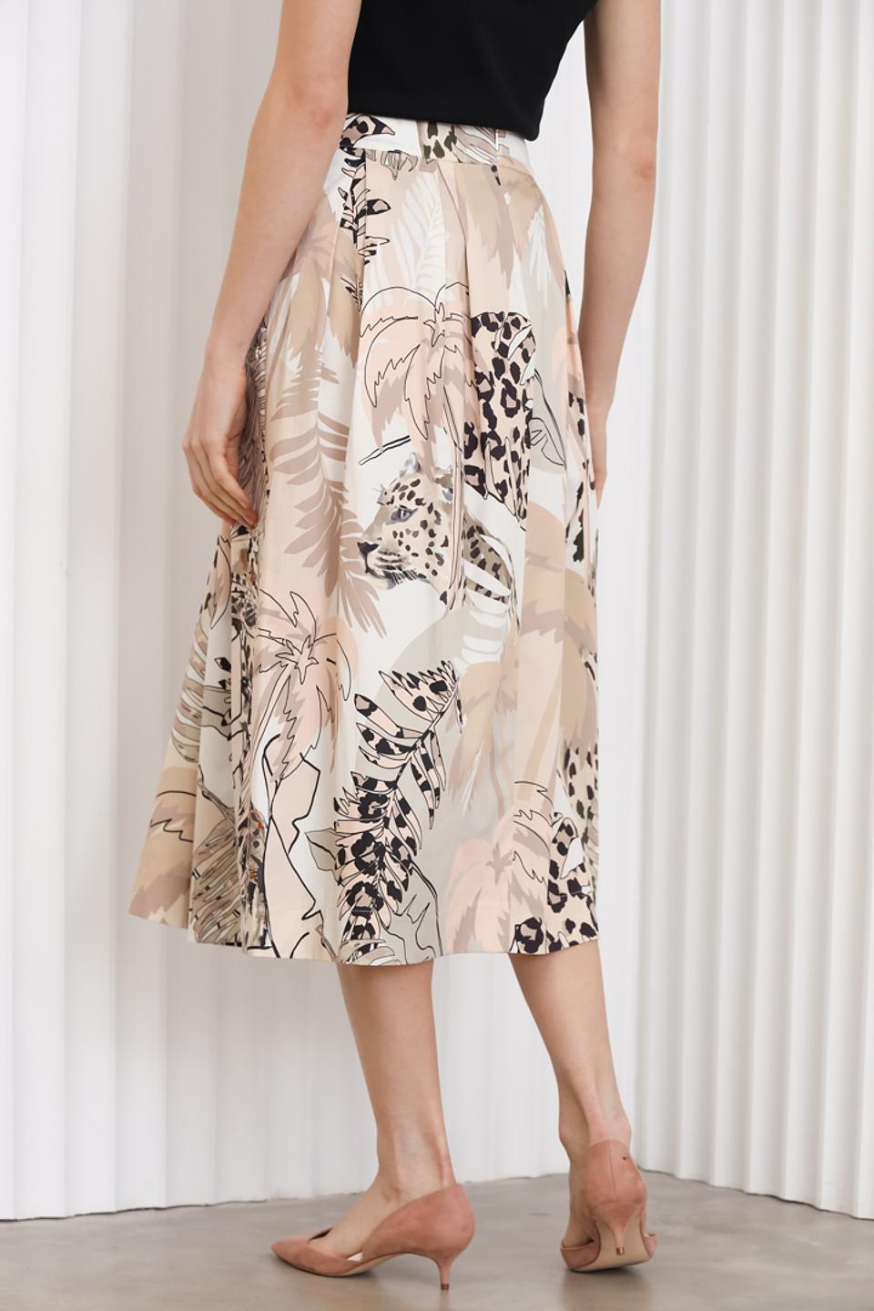 Юбка Marc Cain с принтом бежевый