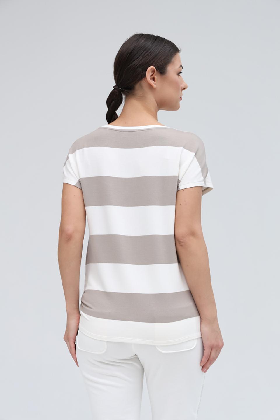 Футболка Monari в полоску бежевый