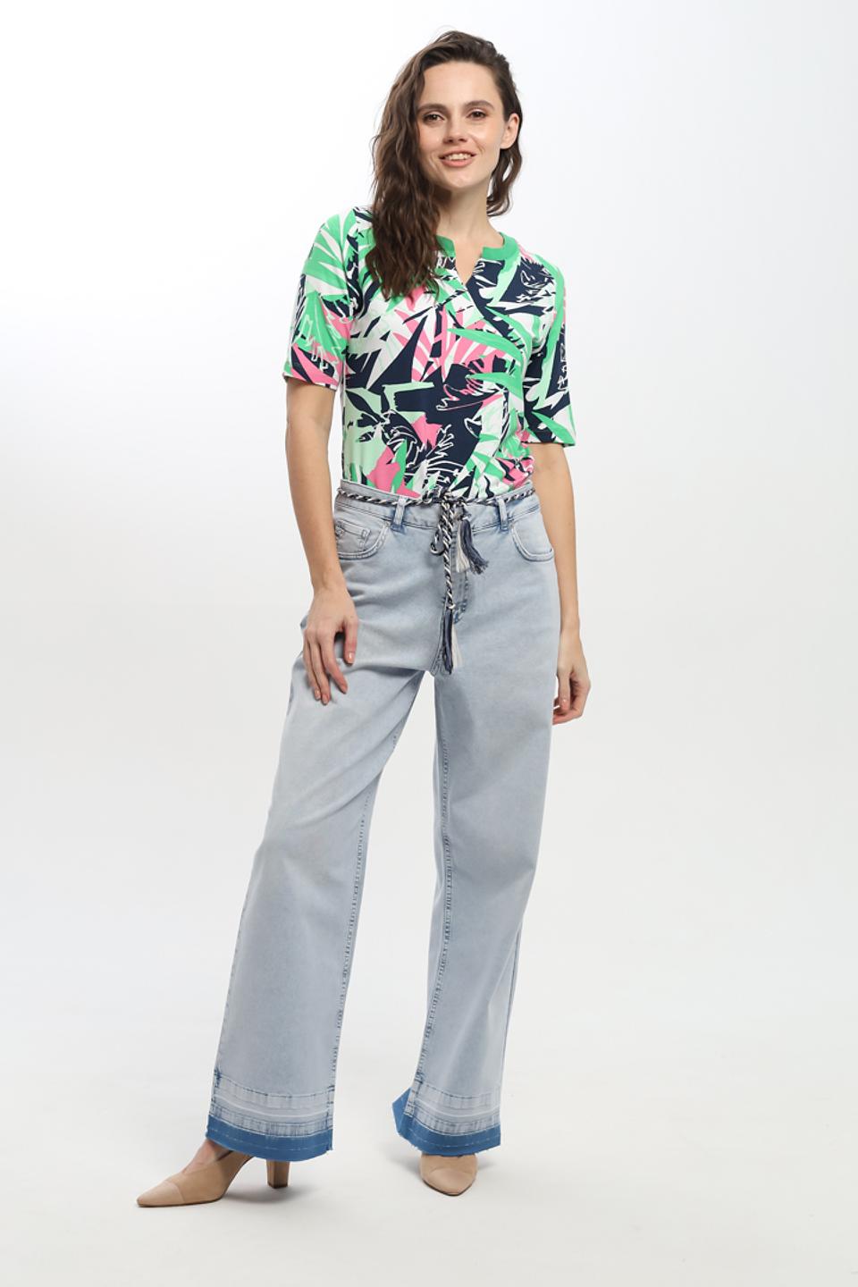 Блуза Thomas Rabe с тропическим принтом