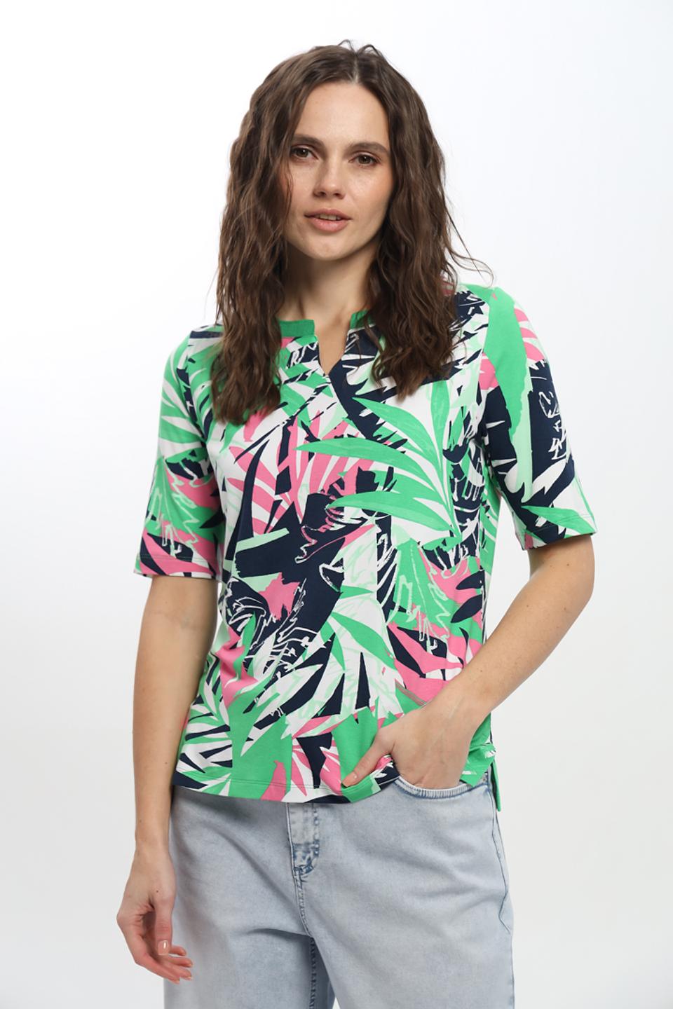 Блуза Thomas Rabe с тропическим принтом