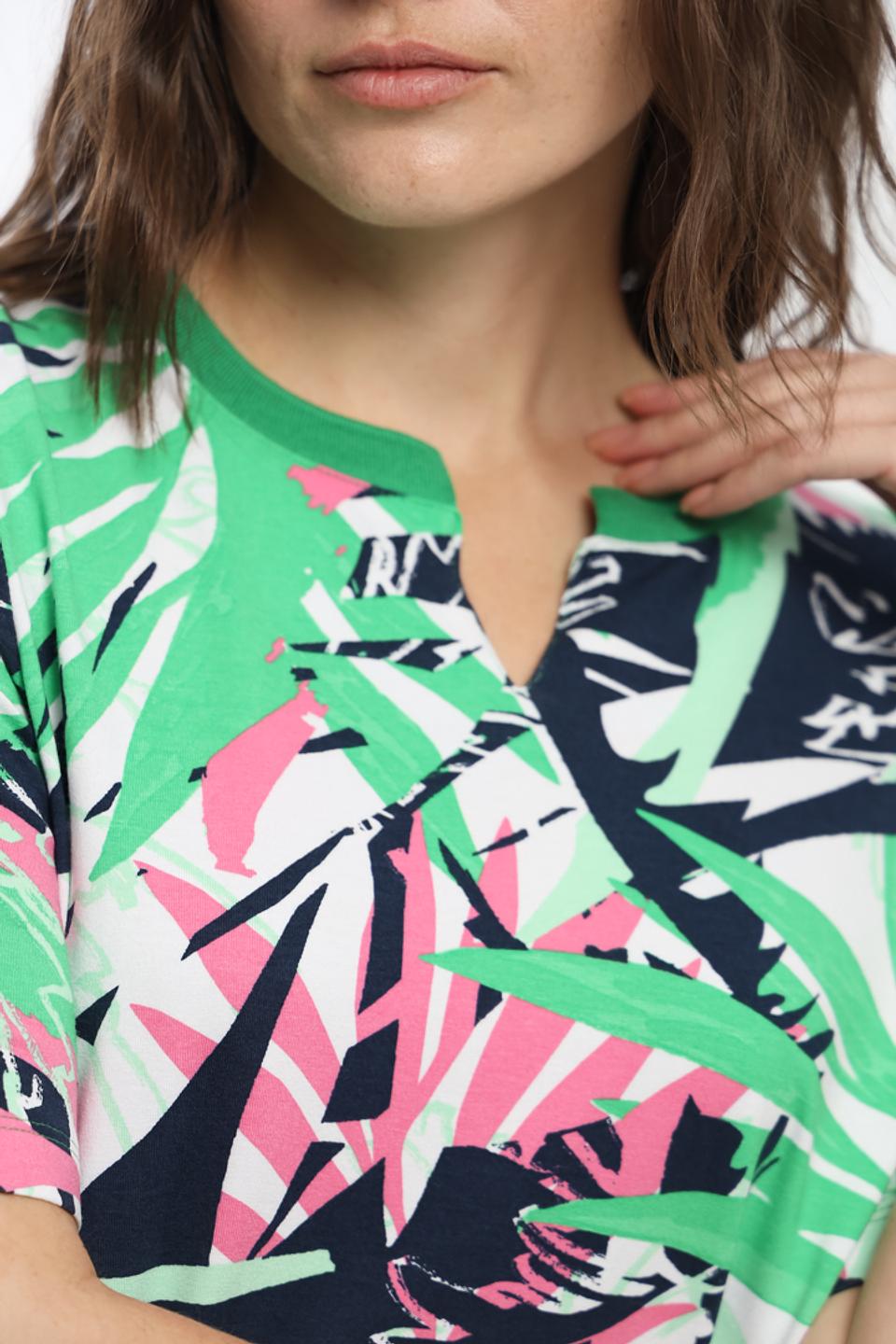 Блуза Thomas Rabe с тропическим принтом