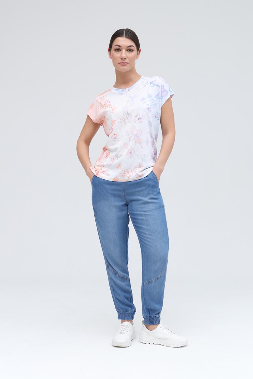 Брюки Lecomte джоггеры голубые