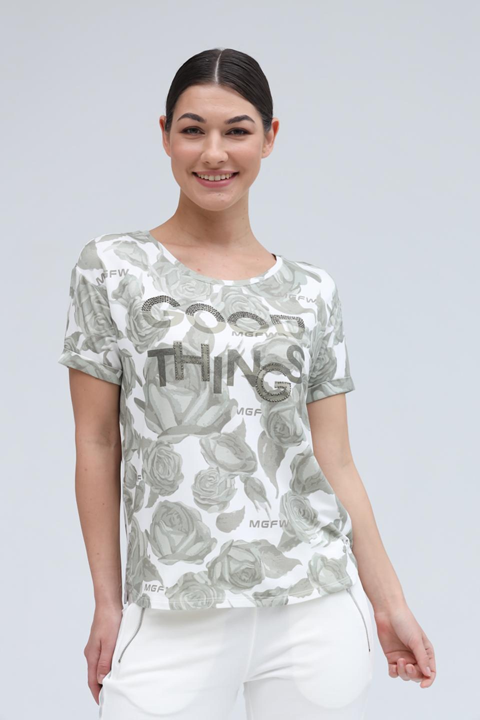 Блуза Monari с принтом и стразами