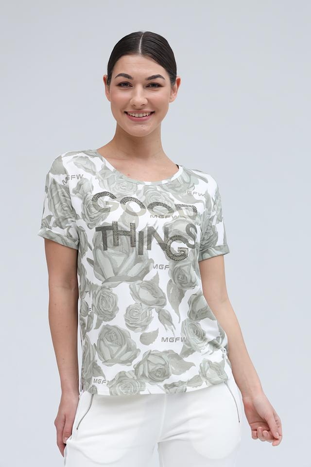 Блуза Monari с принтом и стразами