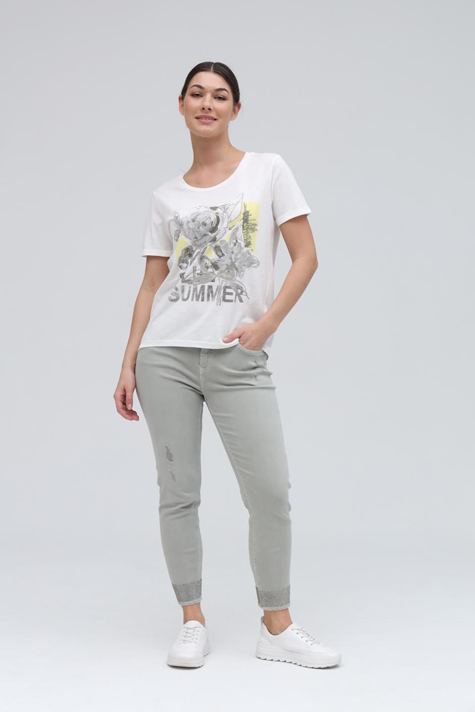 Футболка Monari с цветочным принтом