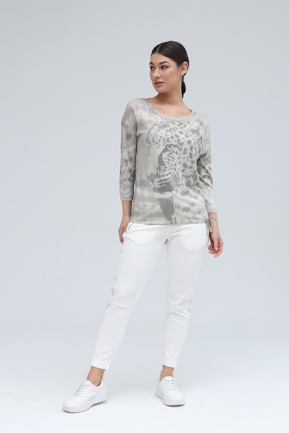 Лонгслив Monari с леопардовым принтом