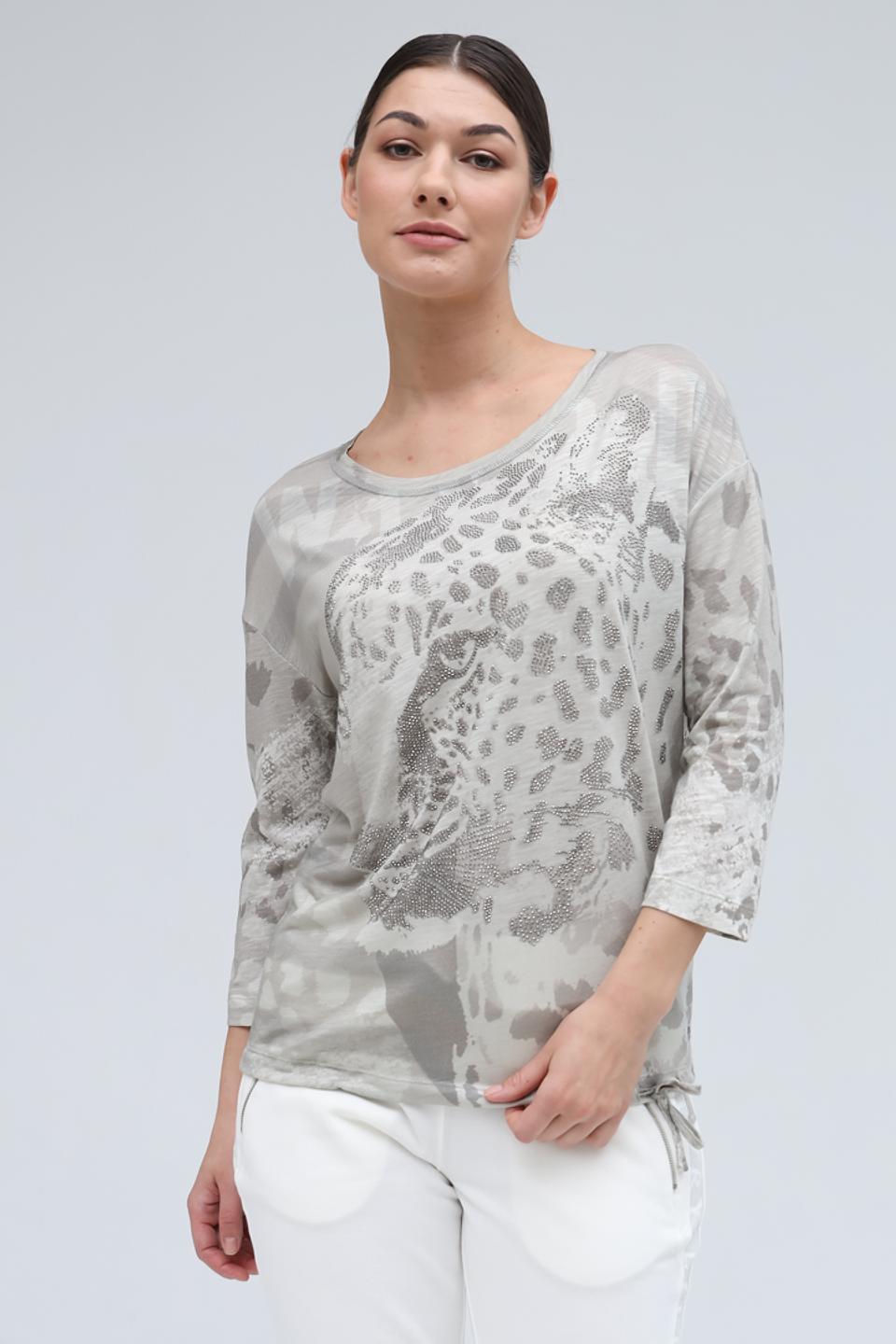 Лонгслив Monari с леопардовым принтом