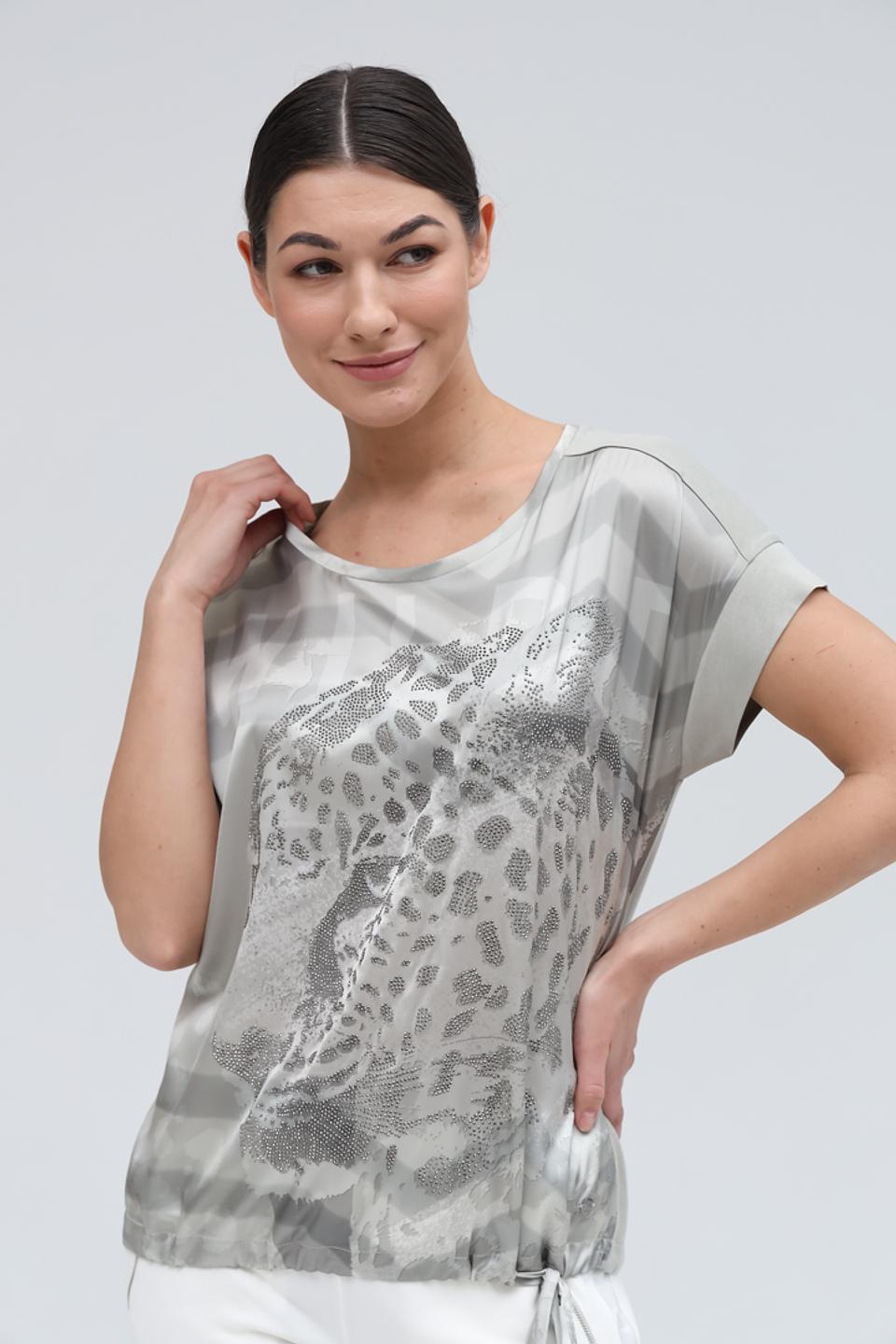 Блуза Monari с принтом и декором