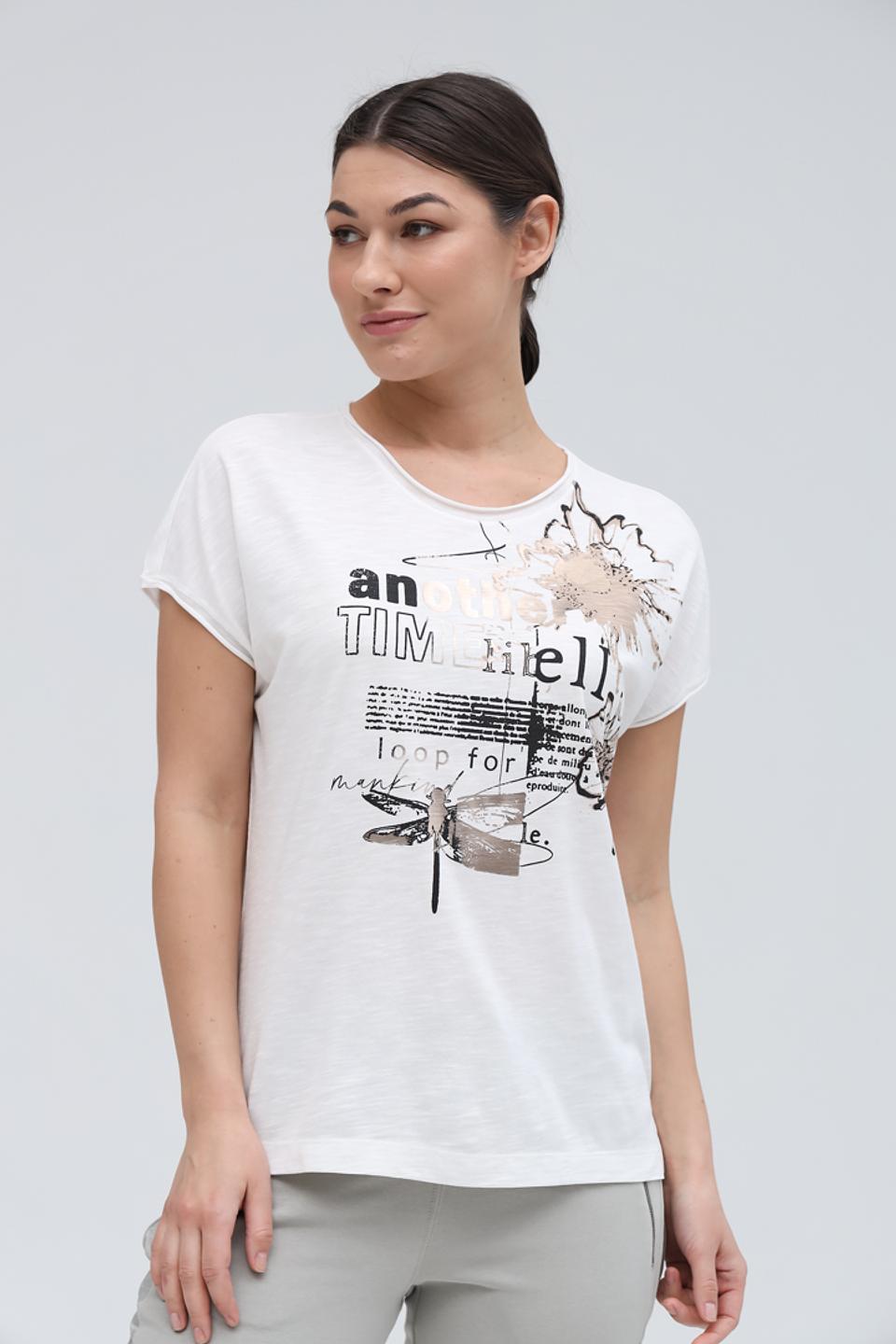 Футболка Lecomte с принтом