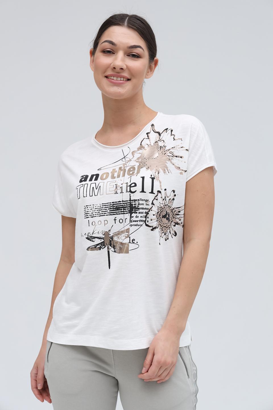 Футболка Lecomte с принтом