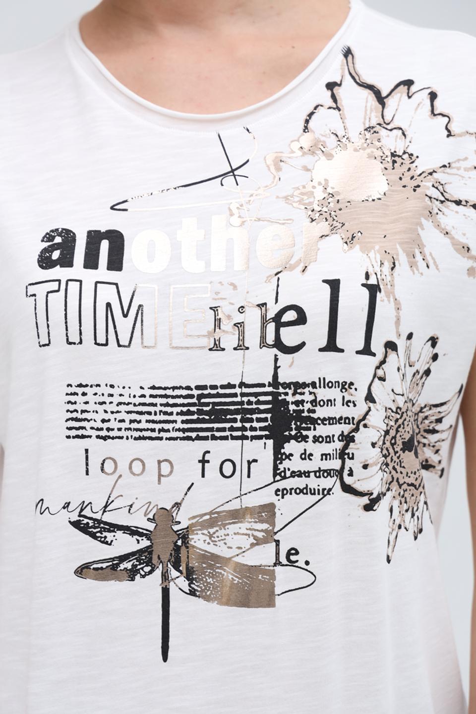 Футболка Lecomte с принтом