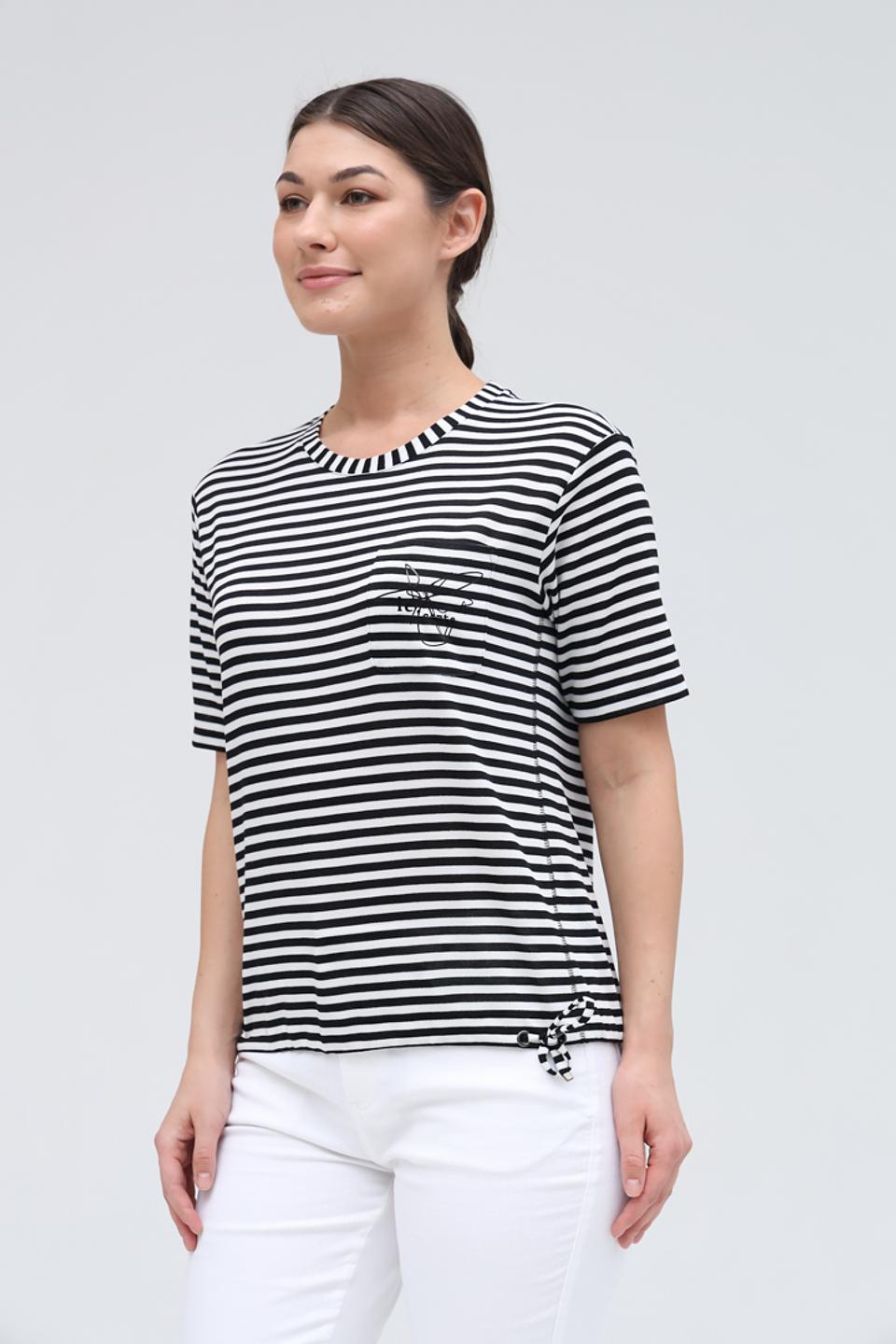 Футболка Lecomte в полоску