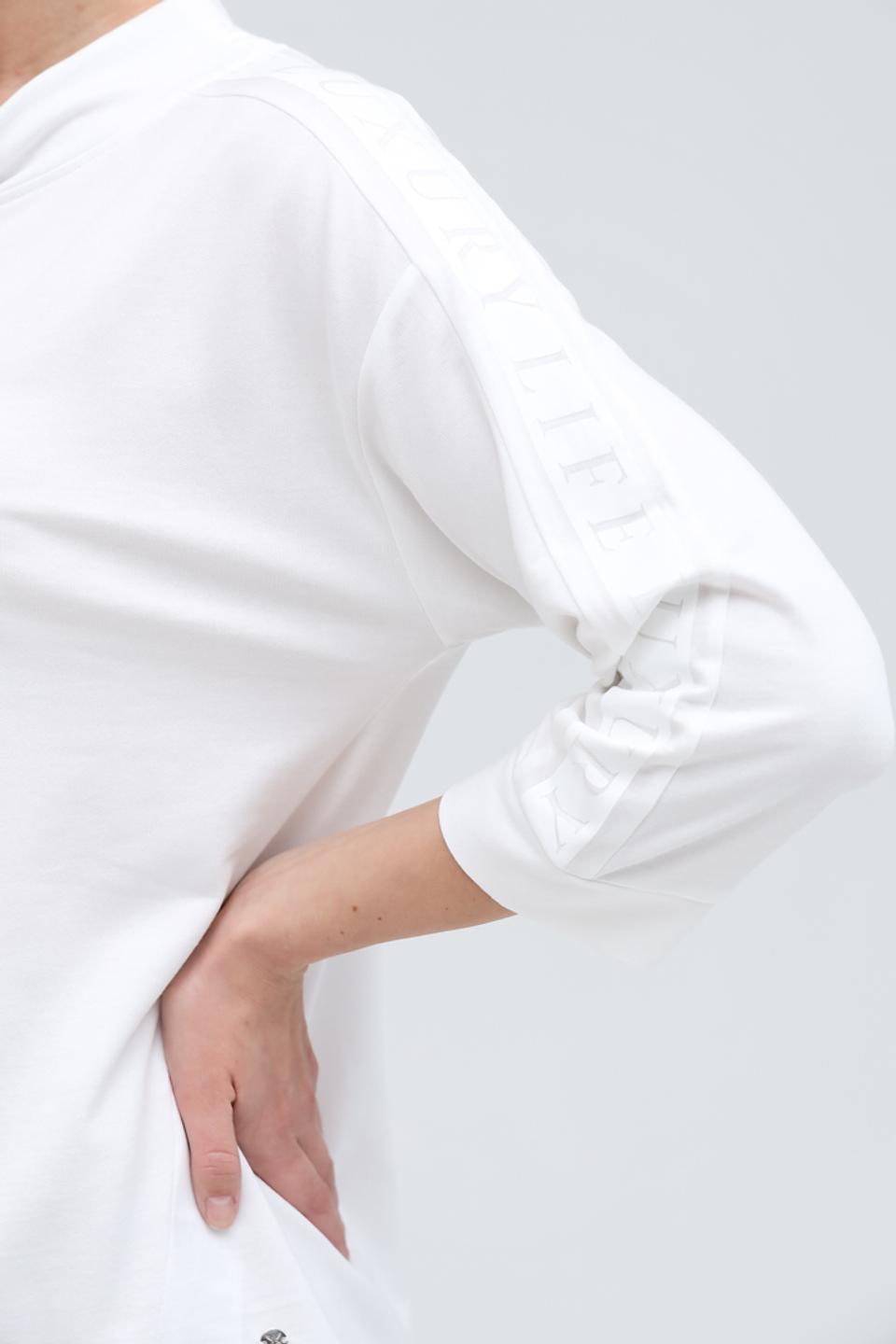 Джемпер Monari с капюшоном белый