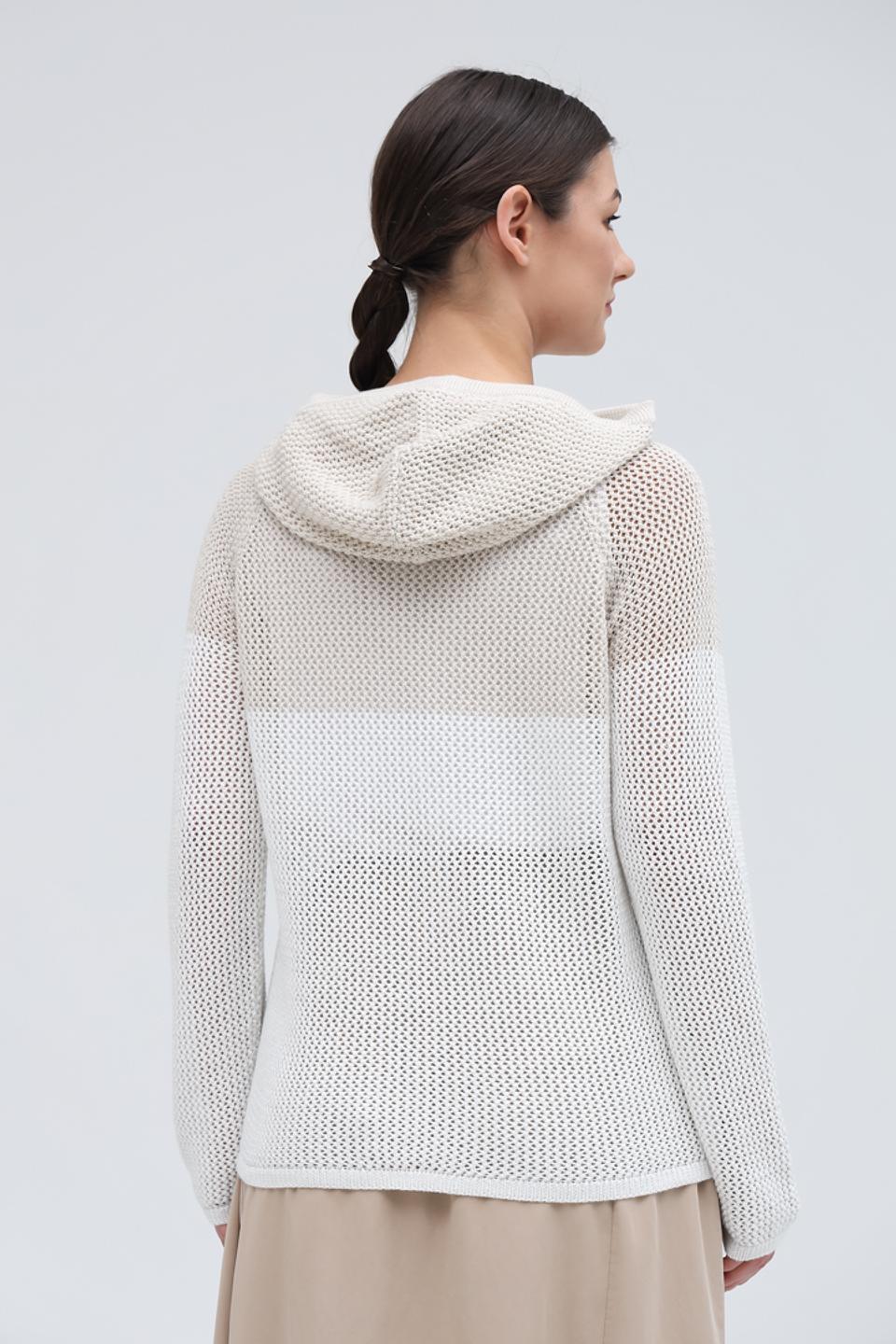 Пуловер Monari с капюшоном и принтом