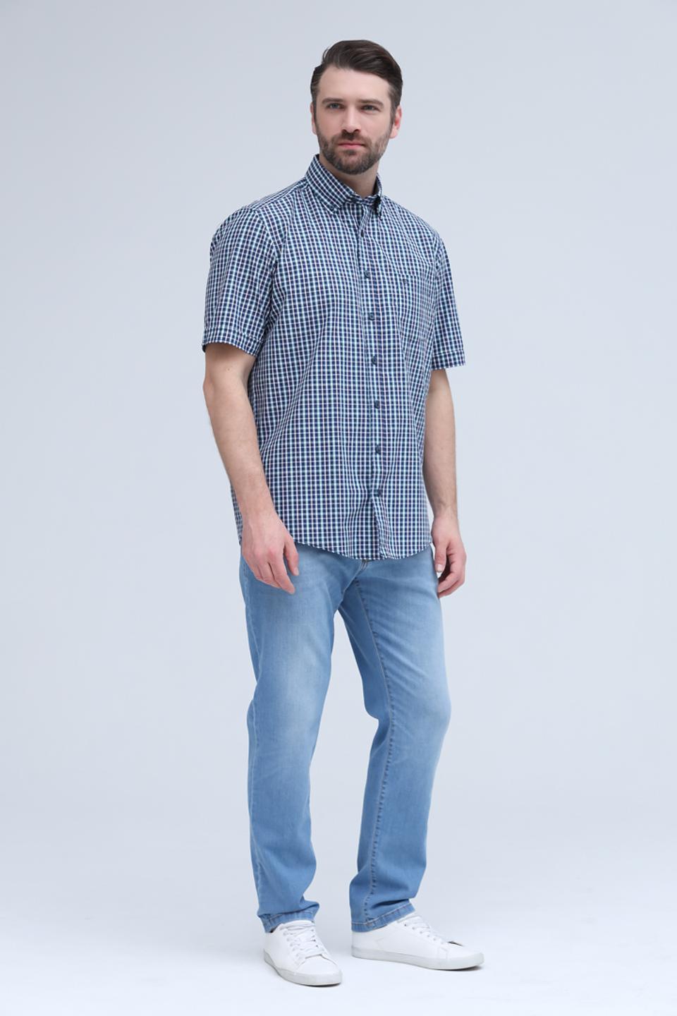 Рубашка кр Casa Moda в клетку