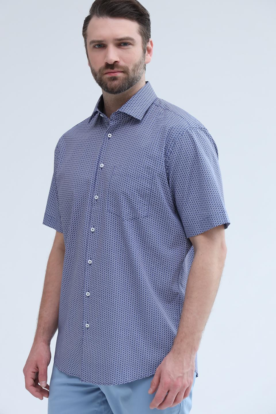 Рубашка кр Seidensticker в горошек