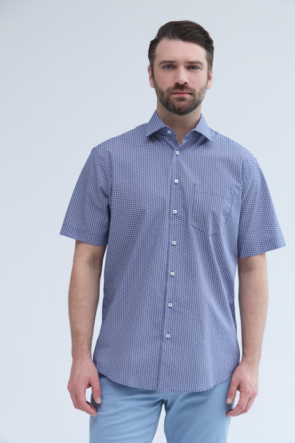 Рубашка кр Seidensticker в горошек