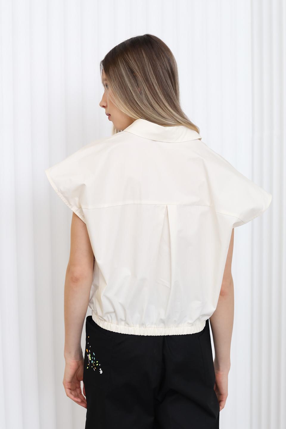 Блуза Ice Play с принтом бежевая