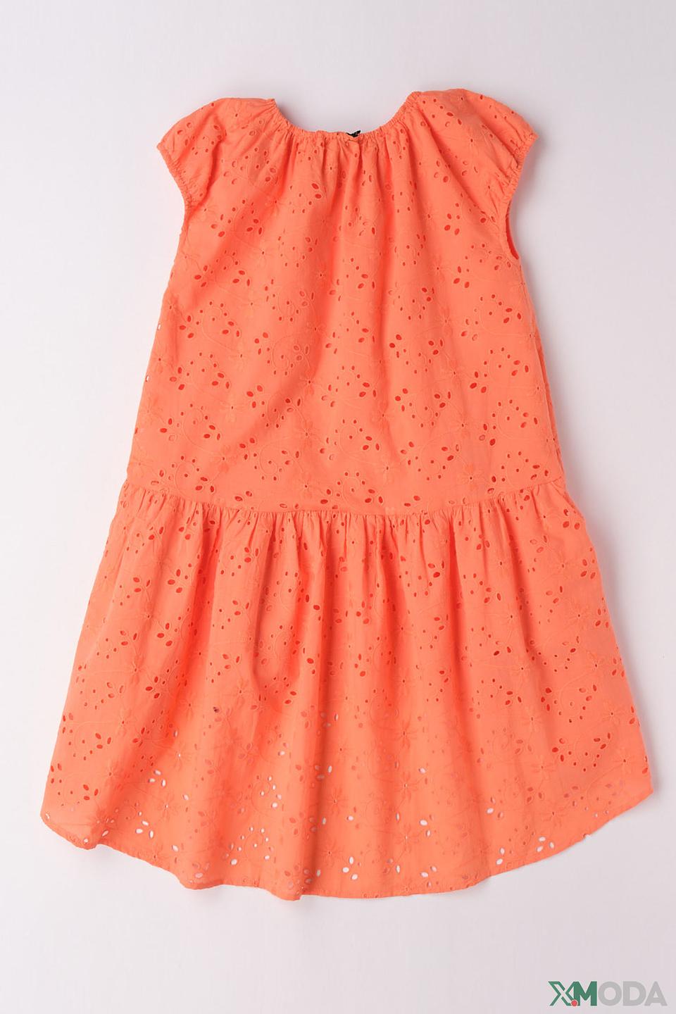 Платье Sarabanda оранжевое с вышивкой