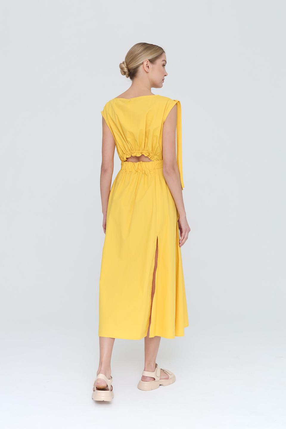 Платье Twin Set Actitude жёлтое