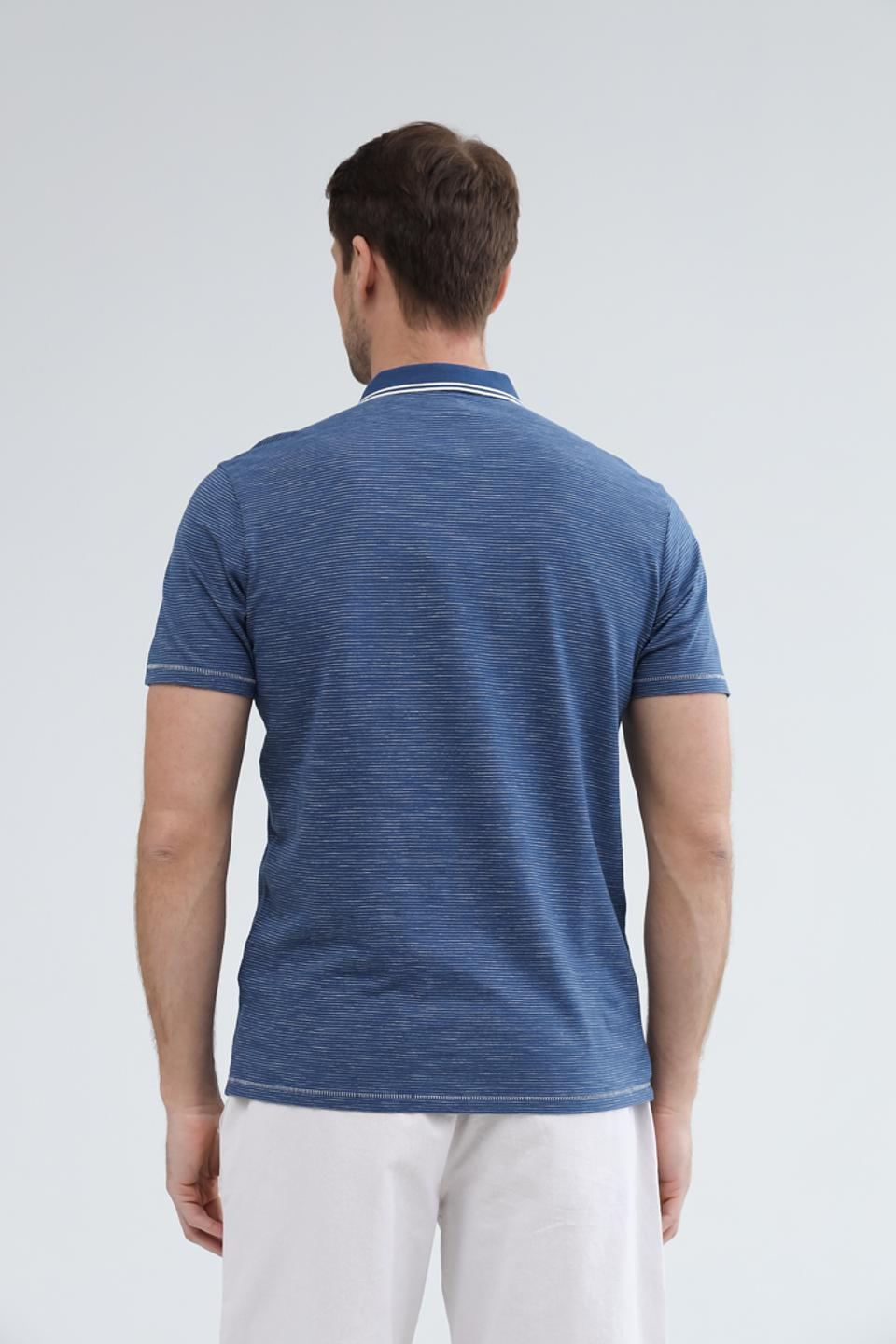 Поло Lerros в полоску синий