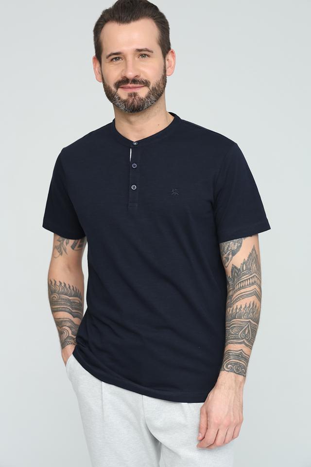 Поло Lerros мужское тёмно-синее