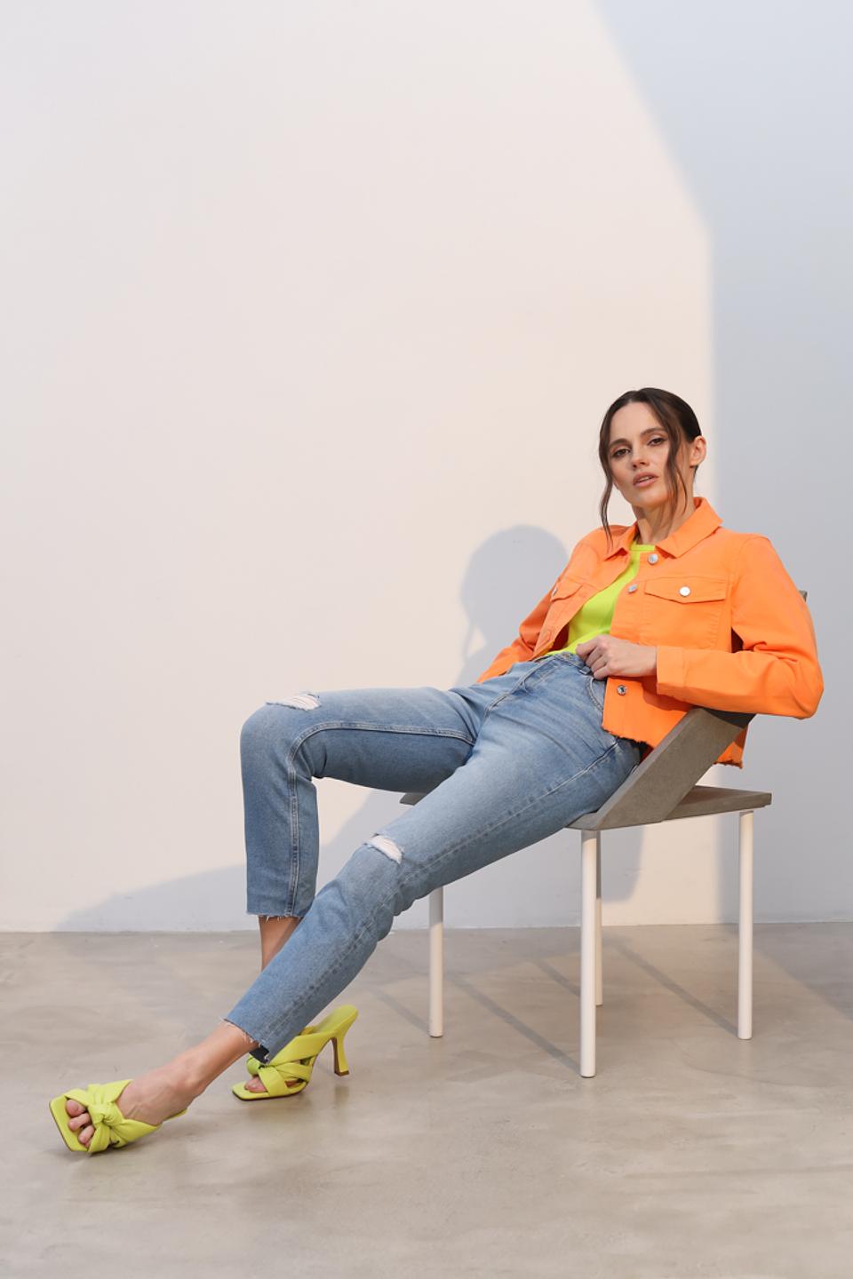 Жакет Tom Tailor оранжевый