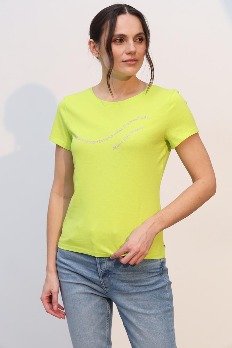 Футболка Tom Tailor denim girl лайм