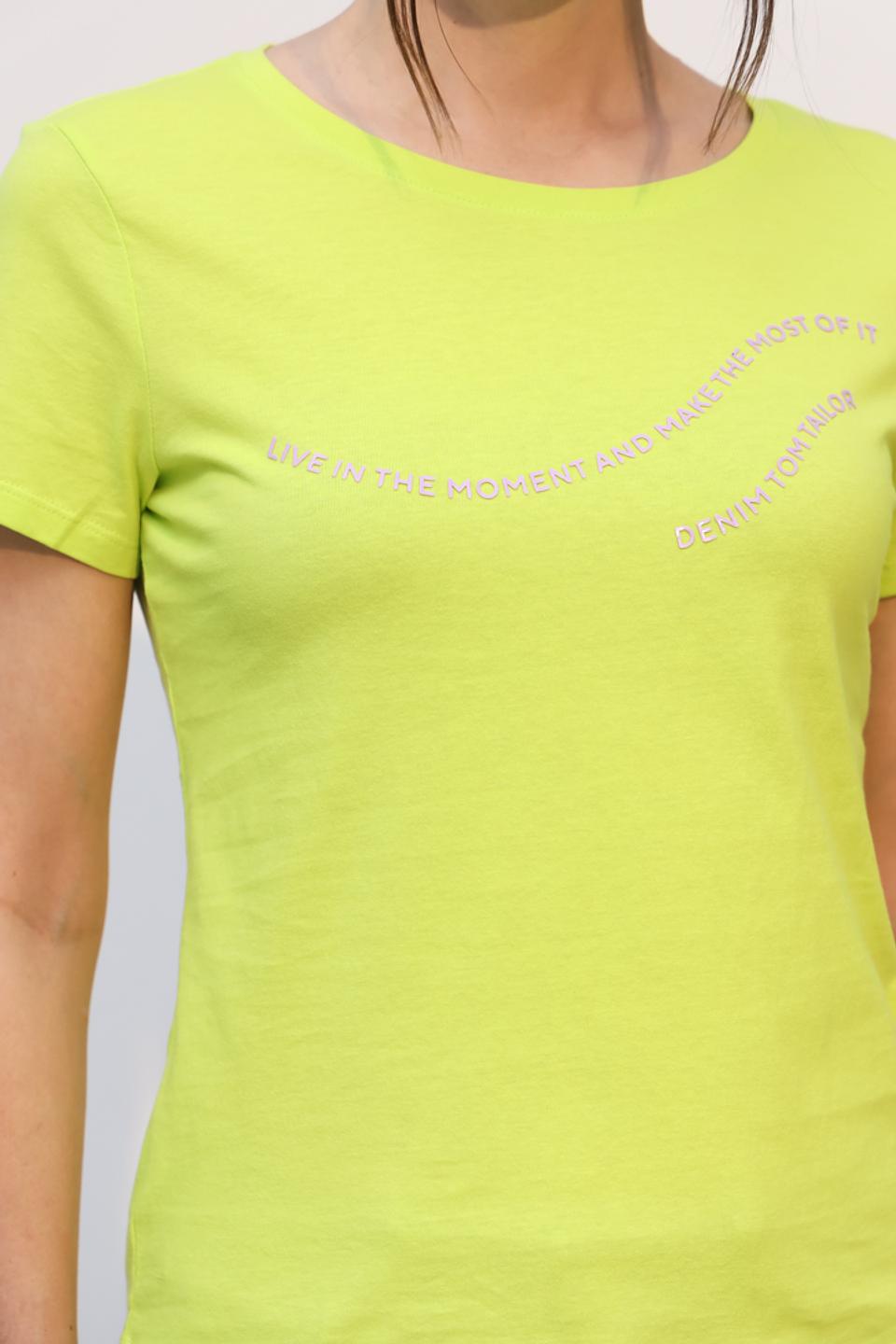 Футболка Tom Tailor denim girl лайм