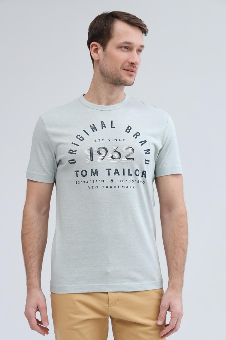 Футболка Tom Tailor с логотипом мятный