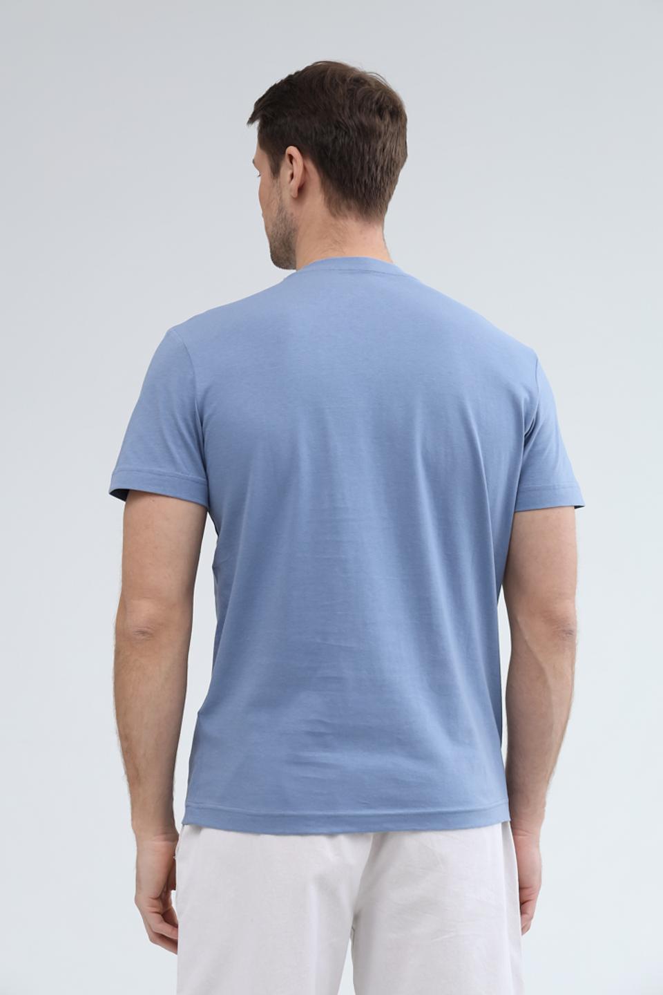 Футболка Tom Tailor с принтом голубая