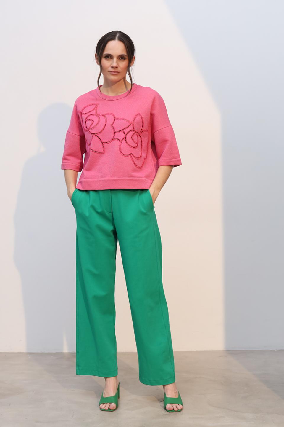 Брюки прямые Marc O Polo зелёные