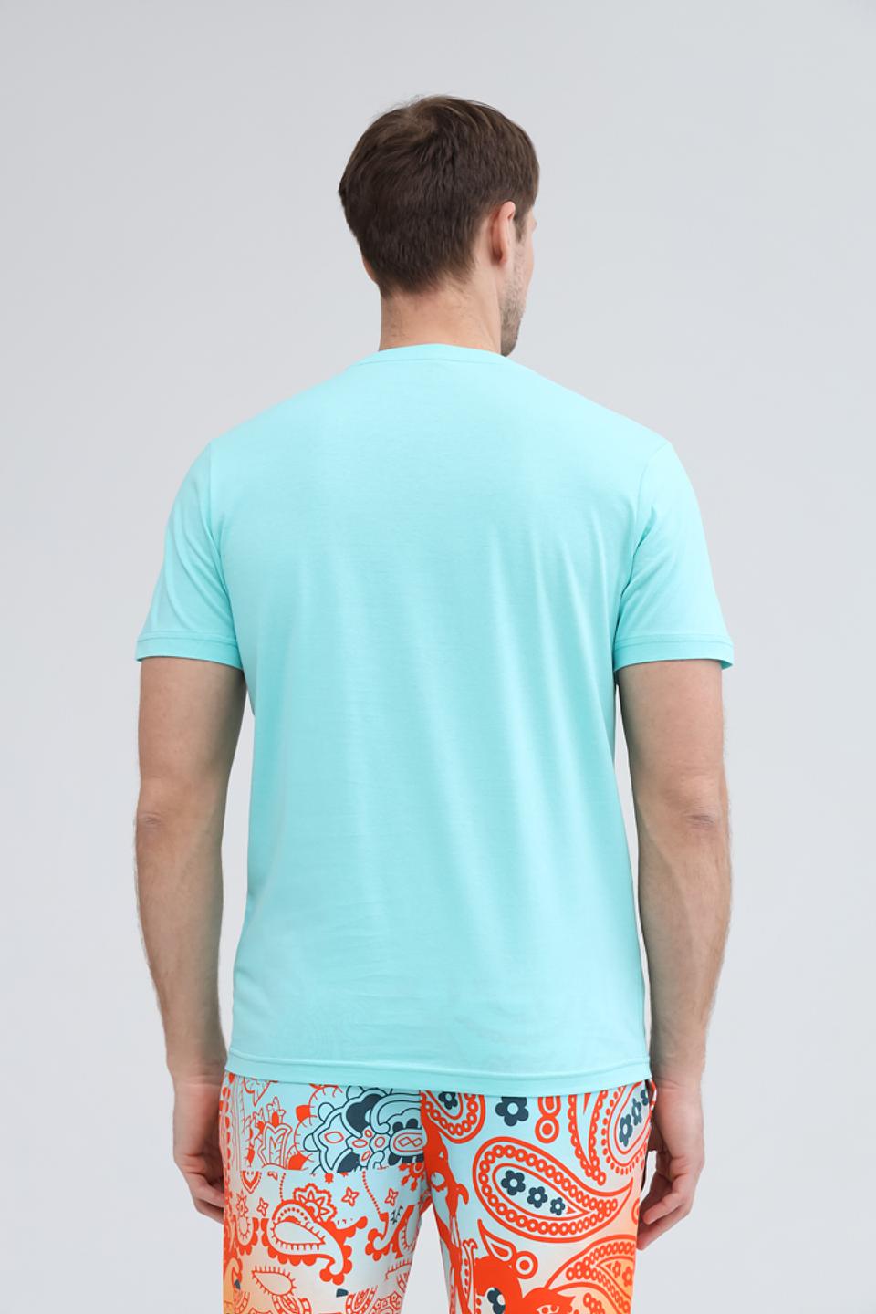 Футболка Lerros с принтом бирюзовая