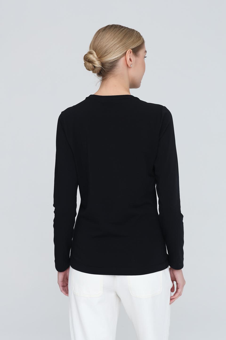 Лонгслив Pezzo с сердцами чёрный