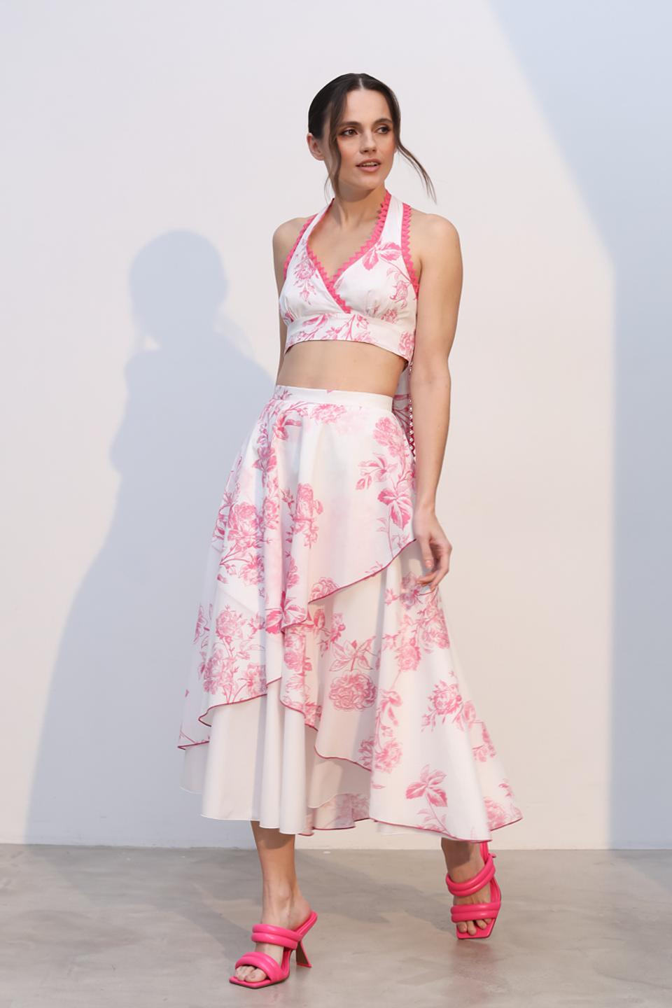 Юбка Tricot Chic с цветочным принтом