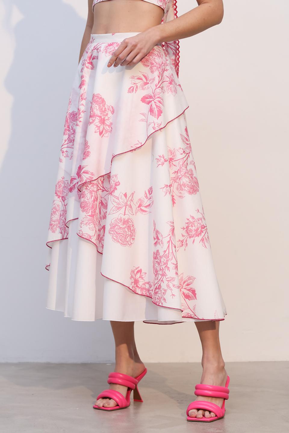 Юбка Tricot Chic с цветочным принтом