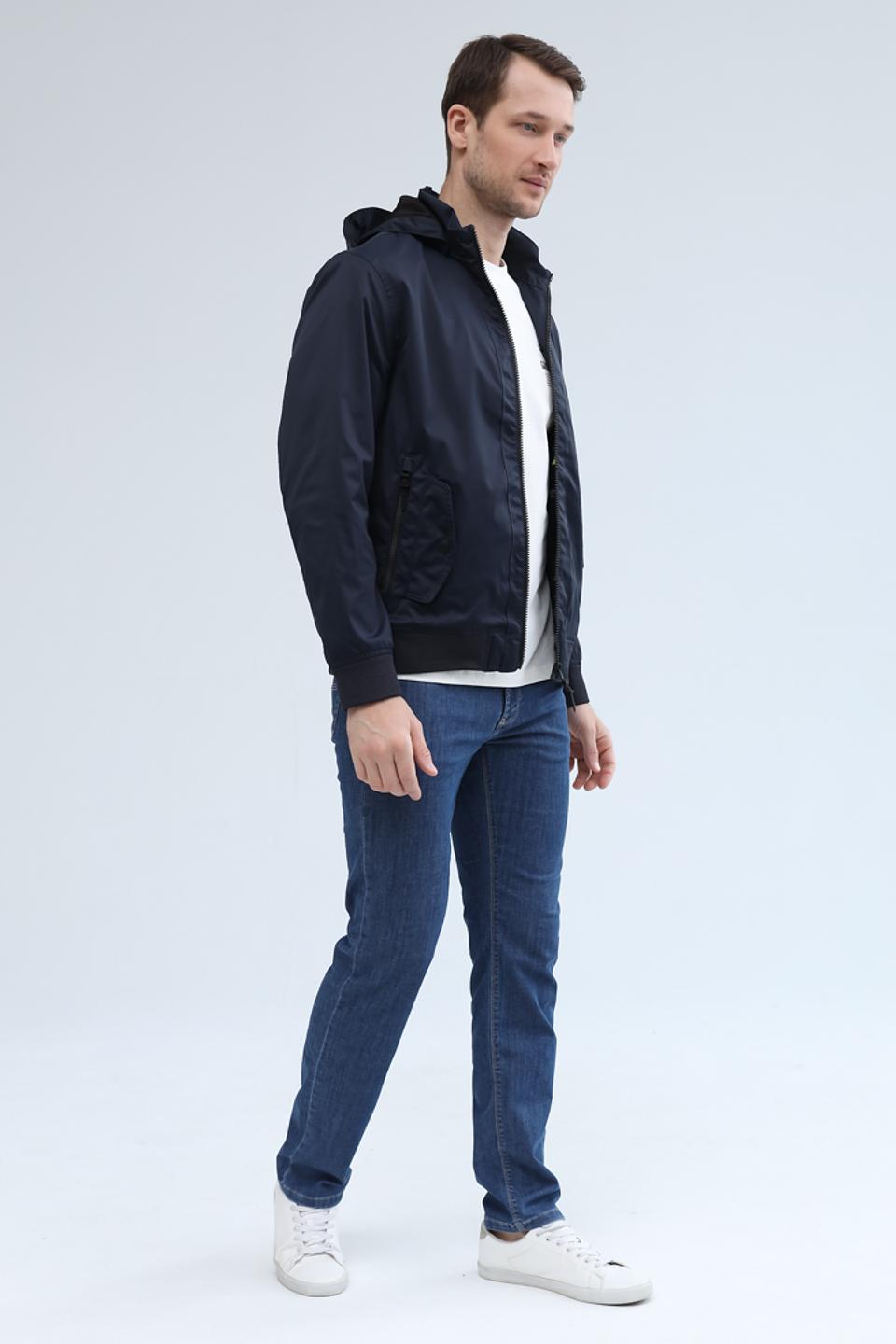 Ветровка Calamar синяя с капюшоном