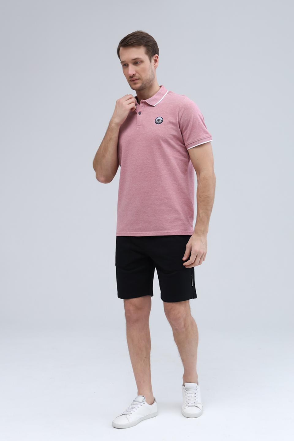 Поло Basefield мужское розовое