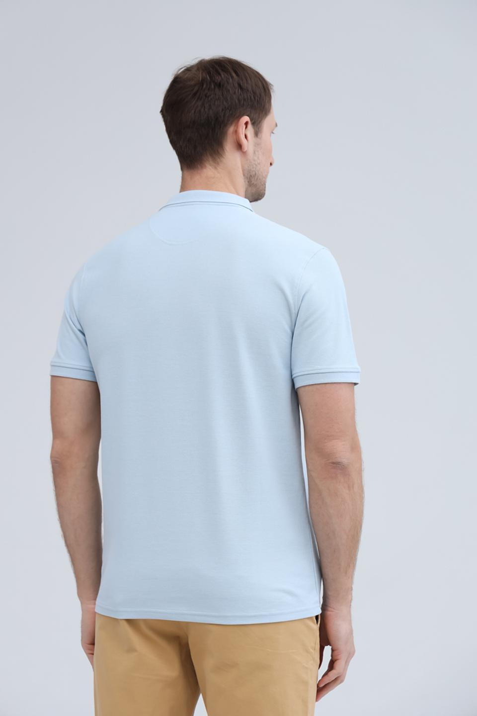 Поло Basefield голубое