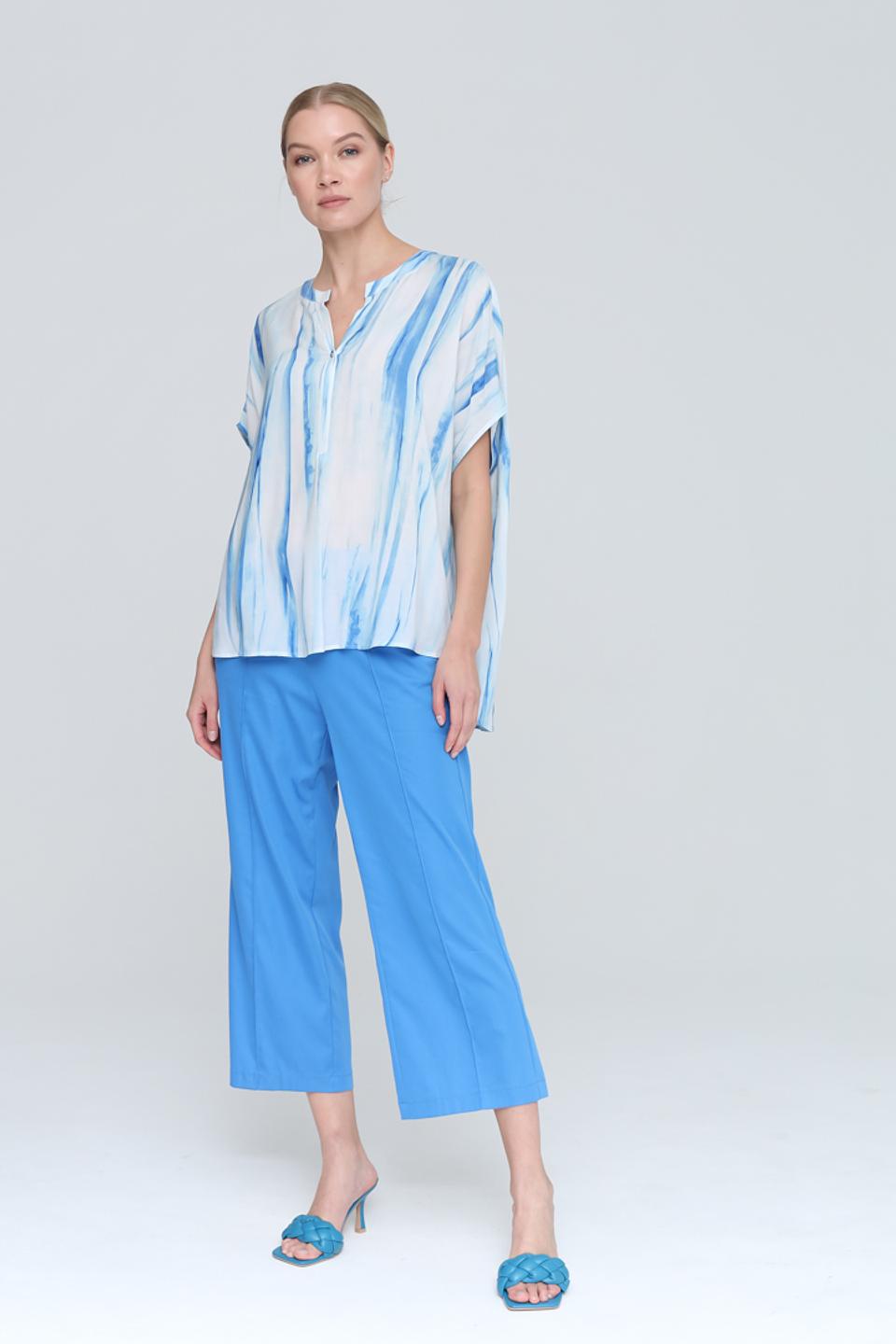 Блуза Tuzzi с принтом голубого мрамора
