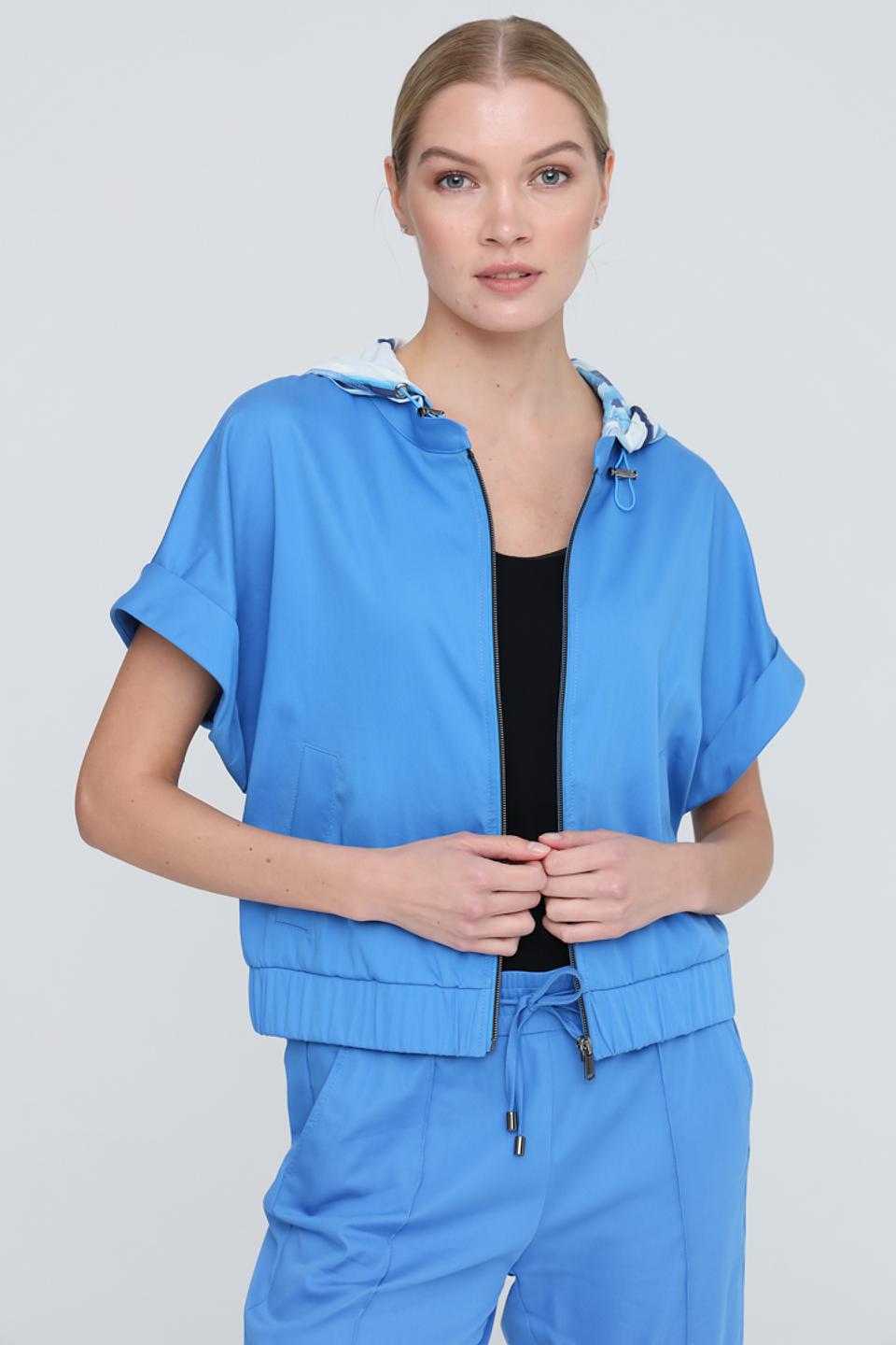 Жакет Tuzzi голубой с капюшоном