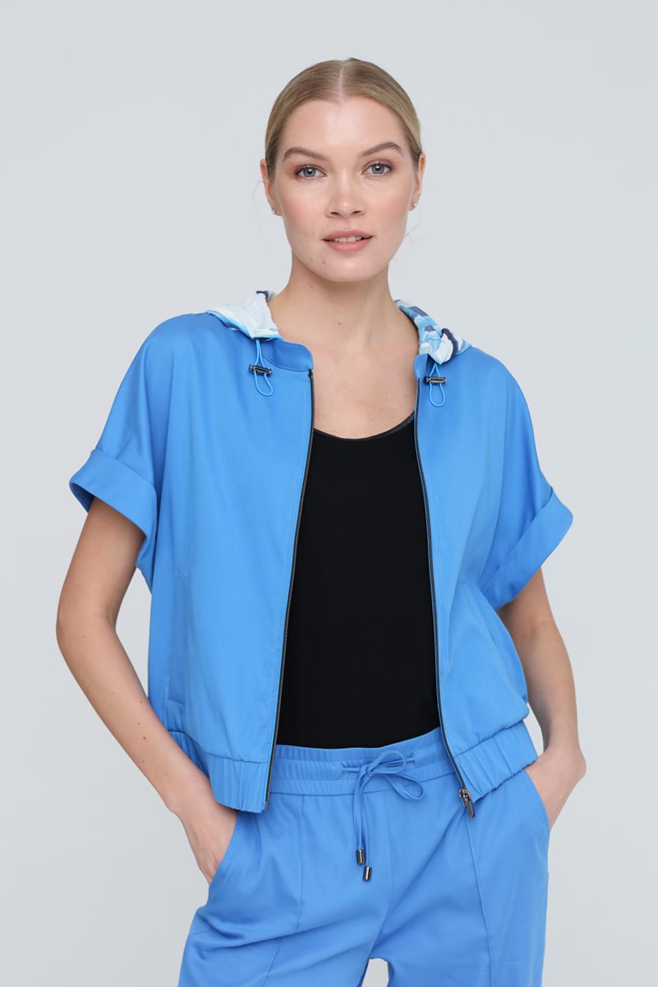 Жакет Tuzzi голубой с капюшоном