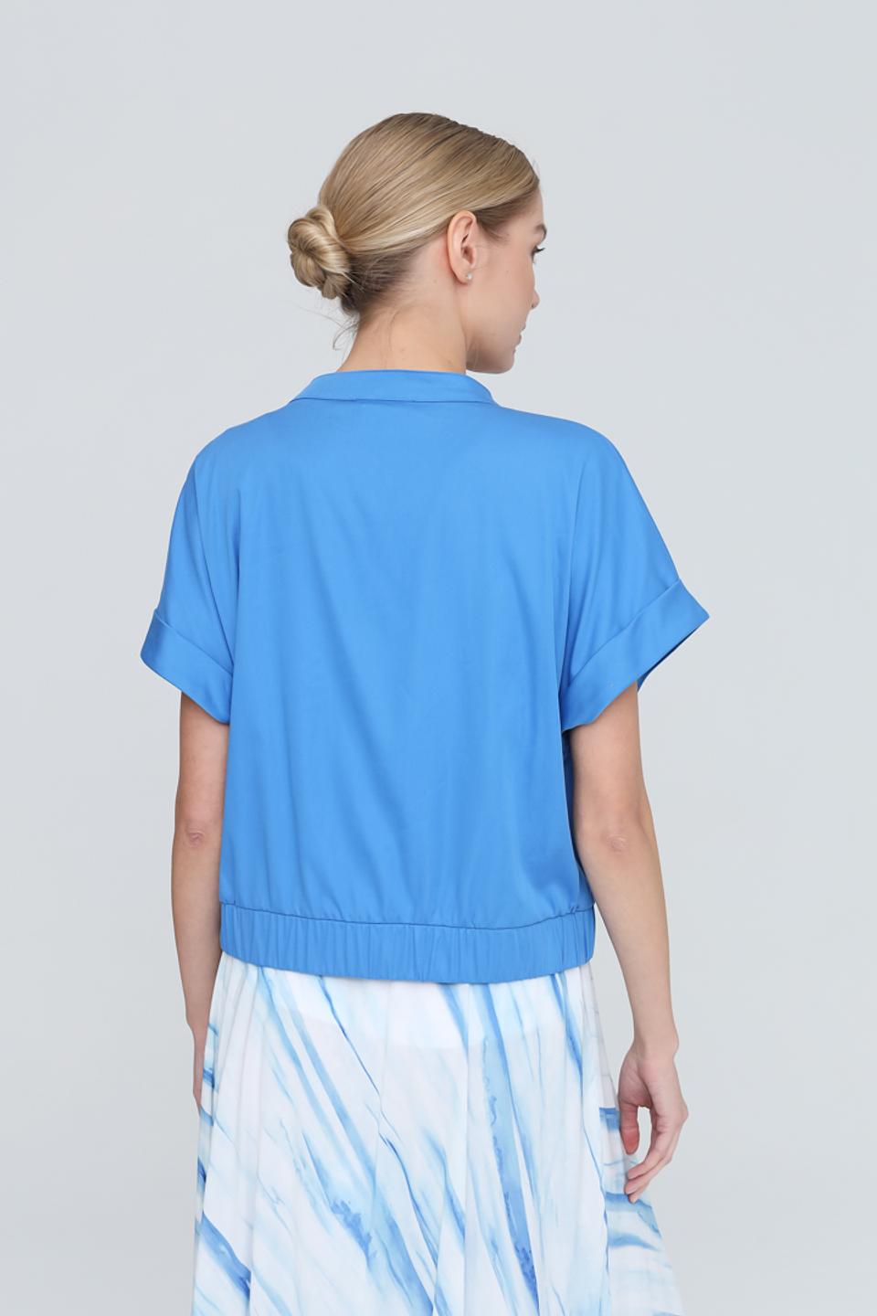 Жакет Tuzzi голубой с капюшоном