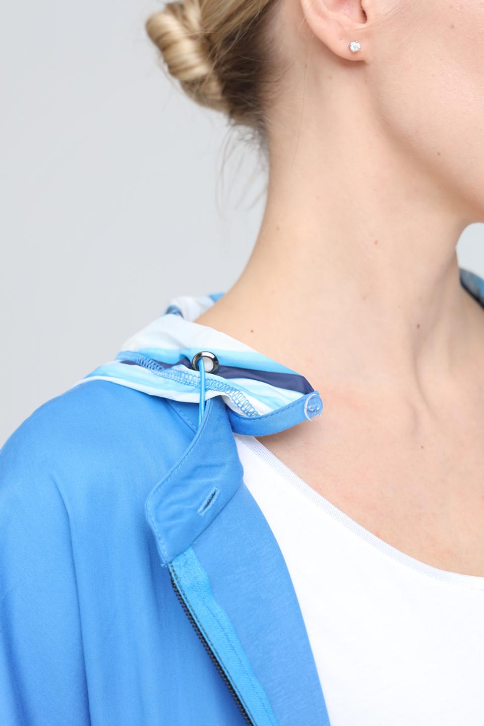 Жакет Tuzzi голубой с капюшоном